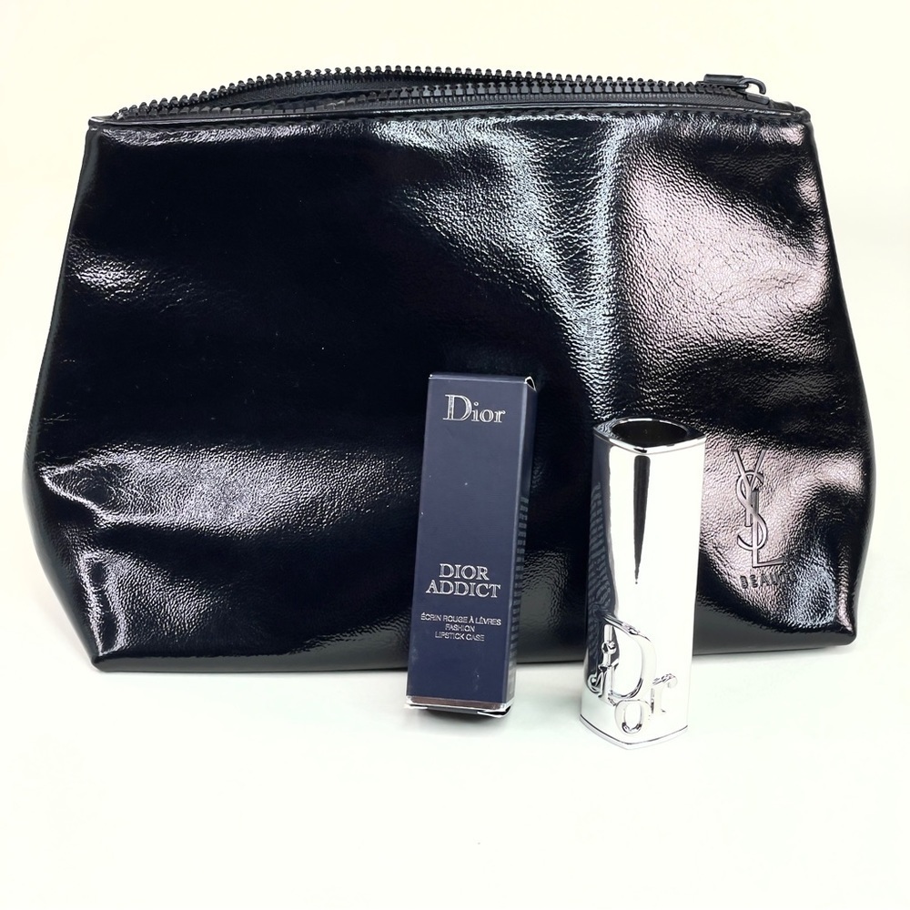 Brand New Yves Saint Lauren Pouch plus Dior Addict Refillable Lipstick Case